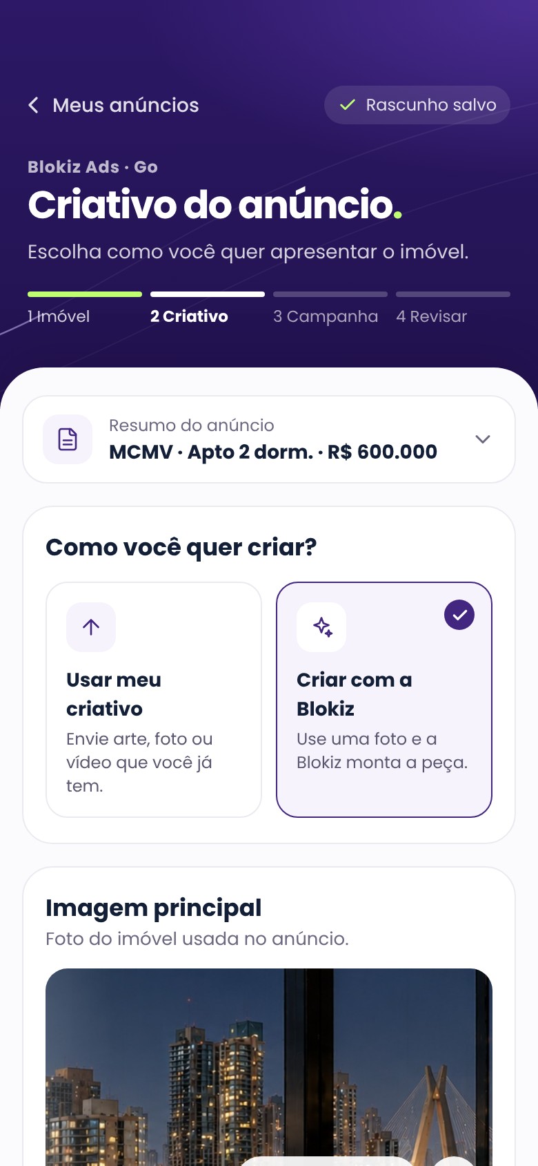 App: criativo do anúncio