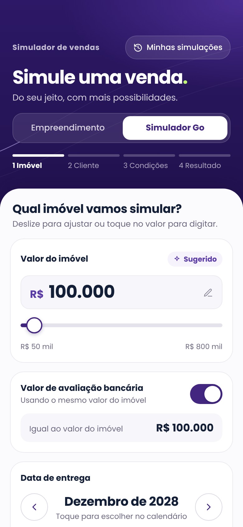 App: escolha do imóvel